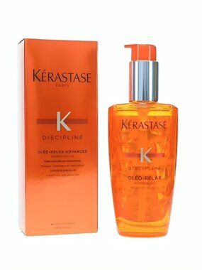 Kérastase Discipline Oléo-Relax Hair Smoothing Oil 3.4 oz Anti-Frizz Treatment